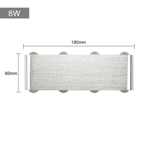 Led Wall Lamp 2W 4W 6W 8W Modern Sconce Stair Light 110V 220V Aluminum Decorate Wall Sconce Living Room Bedroom Indoor Lighting